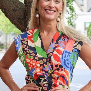 NEW CIEBON Drina Pleated Top new with tags large